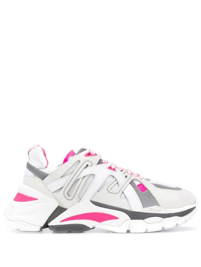 Ash Flex Combo Contrast Panel Trainers In White
