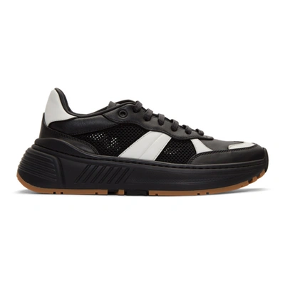 Bottega Veneta Black & White Speedster Sneakers