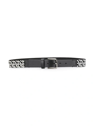 Dolce & Gabbana Kids' Logo Belt In Black