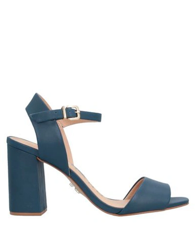 Carrano Sandals In Slate Blue