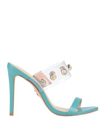 Carrano Sandals In Turquoise