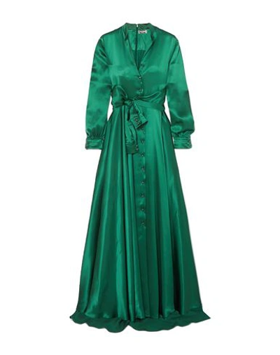 Alexis Mabille Long Dresses In Dark Green