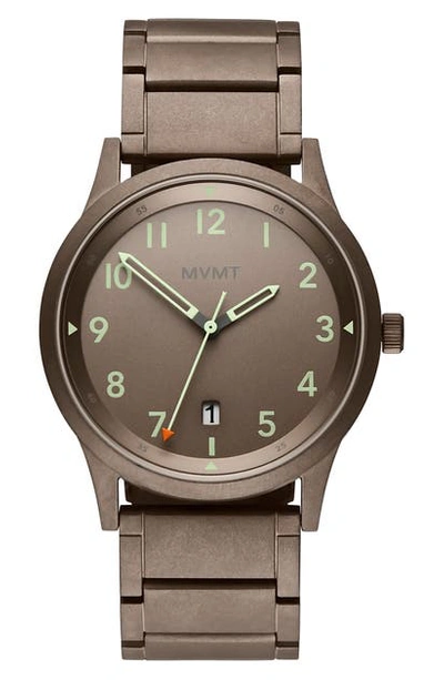 Mvmt Men's Field Taupe Stainless Steel Bracelet Watch 41mm