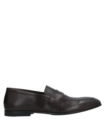 Doucal's Loafers In Dark Brown