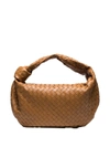 Bottega Veneta Kleine Schultertasche Aus Leder In Brown