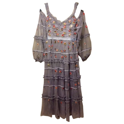 Pre-owned Needle & Thread Mid-length Dress In Multicolour