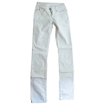 Pre-owned Comptoir Des Cotonniers Straight Jeans In White
