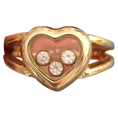 Pre-owned Chopard Happy Diamonds Gold Yellow Gold Ring