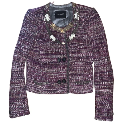 Pre-owned Isabel Marant Wool Short Vest In Burgundy