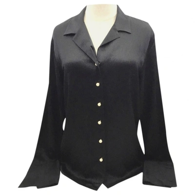 Pre-owned Chanel Silk Blouse In Black