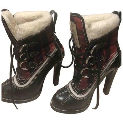 Pre-owned Dsquared2 Multicolour Leather Ankle Boots