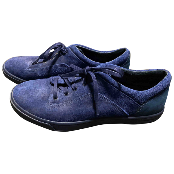 blue suede trainers