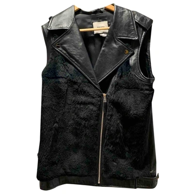Pre-owned Max & Moi Leather Jacket In Black