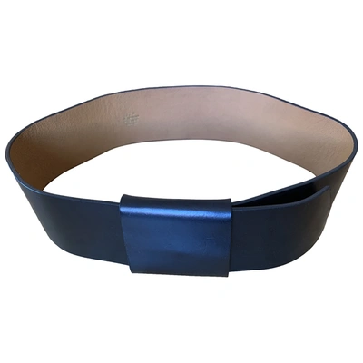 Pre-owned Atp Atelier Leather Belt In Black