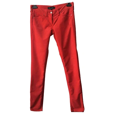 Pre-owned Isabel Marant Étoile Slim Pants In Red
