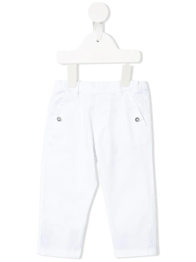 Tartine Et Chocolat Babies' Button Pocket Chino Trousers In White