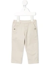 Tartine Et Chocolat Babies' Button Pocket Chino Trousers In Neutrals