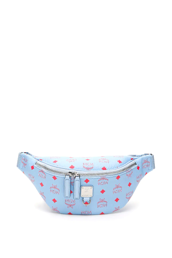 mcm belt baby blue
