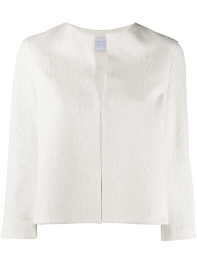 Harris Wharf London Three-quarter Sleeve Jacket In White