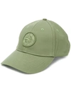 Stone Island Baseballkappe Mit Logo-patch In Green