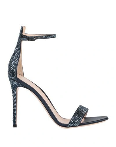 Gianvito Rossi Sandals In Dark Blue