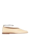 Jil Sander Ballet Flats In Sand