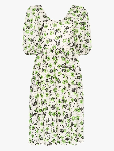 Shrimps Brock Floral Skater Dress In White