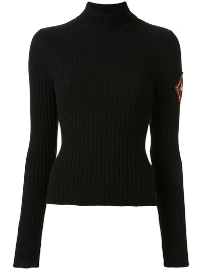 Pre-owned Chanel Cashmere 1996 Turtleneck Jumper In Black