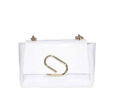 3.1 Phillip Lim / フィリップ リム 3.1 Phillip Lim Alix Embossed Shoulder Bags In White