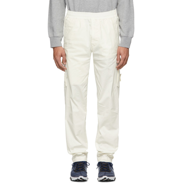 white stone island cargo pants