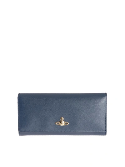 Vivienne Westwood Opio Wallet In Blue