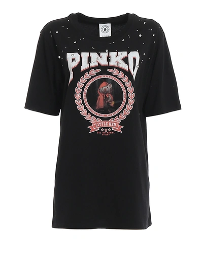 Pinko Cobalt T-shirt In Black