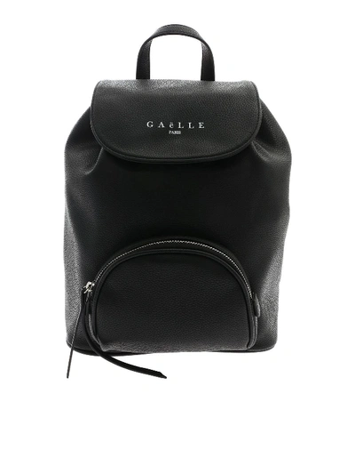 Gaelle Paris Logo Print Backpack In Black