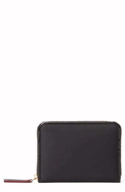 Mz Wallace Mini Gramercy Zip Leather Wallet In Black