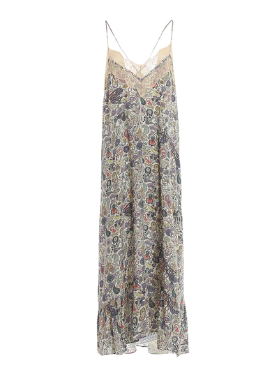 Zadig & Voltaire Revel Midi Dress In Multicolour