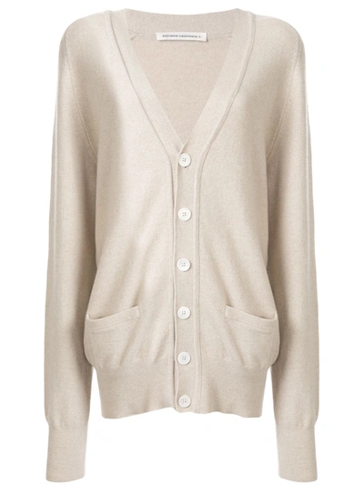 Extreme Cashmere Oversized Knitted Cardigan In Neutrals