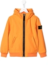 Stone Island Junior Kids' Soft Shell R Jacket In Orange