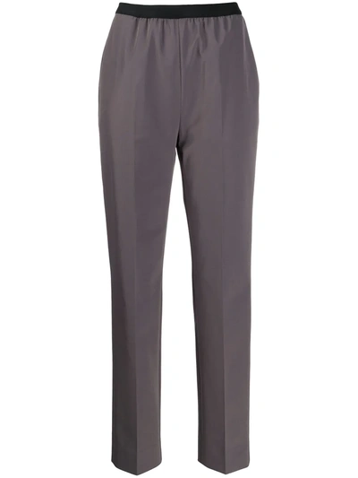 Maison Margiela High-waisted Trousers In Grey