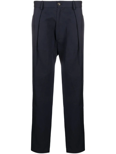 Société Anonyme Mid-rise Tapered Trousers In Blue