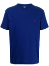 Polo Ralph Lauren Blue Cotton T-shirt With Logo