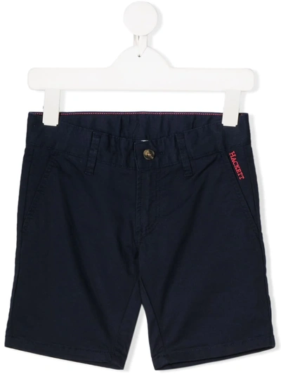 Hackett Teen Twill Shorts In Blue