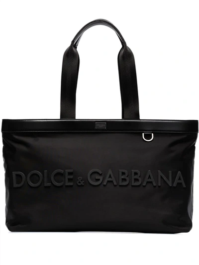 Dolce & Gabbana Black Logo Weekend Holdall Bag