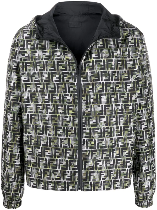 Fendi Ff Camouflage-print Hooded 