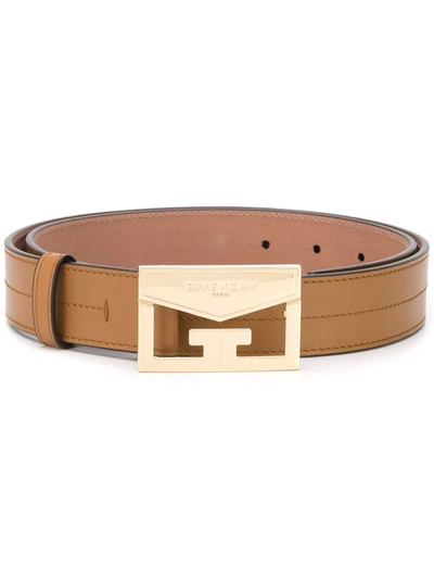 Givenchy Mystic Logo-detailed Leather Belt In Brown