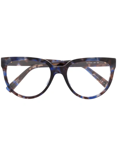 Givenchy Tortoiseshell Cat Eye Glasses In Blue