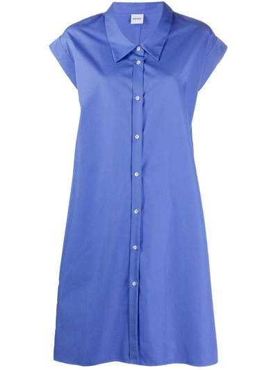 Aspesi Boxy-fit Shirt Dress In Blue