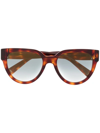 Givenchy Tortoiseshell Cat Eye Sunglasses In Brown