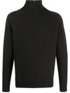 Paul Smith Turtleneck Jumper In Brown