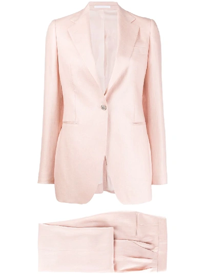 Tagliatore Two-piece Formal Suit In Pink