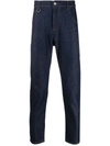 Random Identities Slim Fit Chinos In Blue